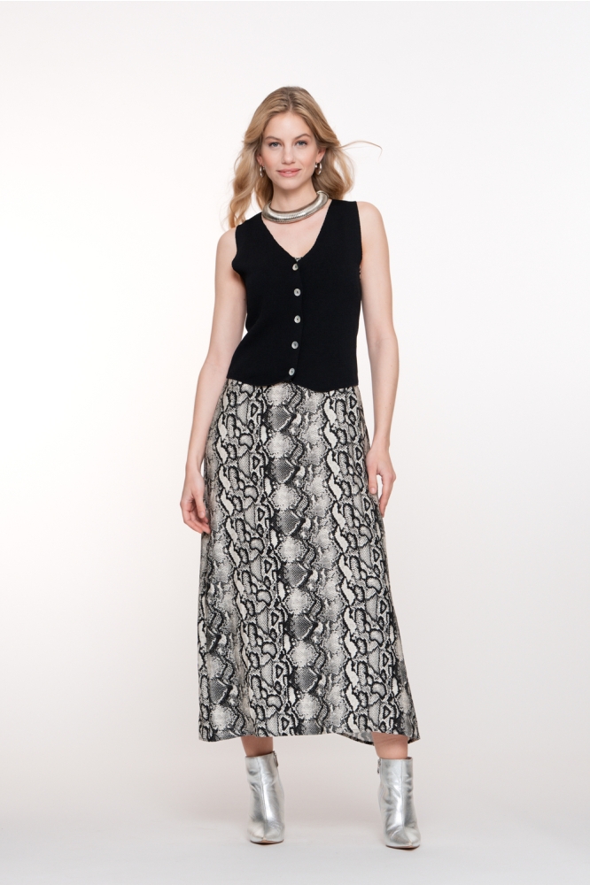 Geisha zwarte dames gilet | Model