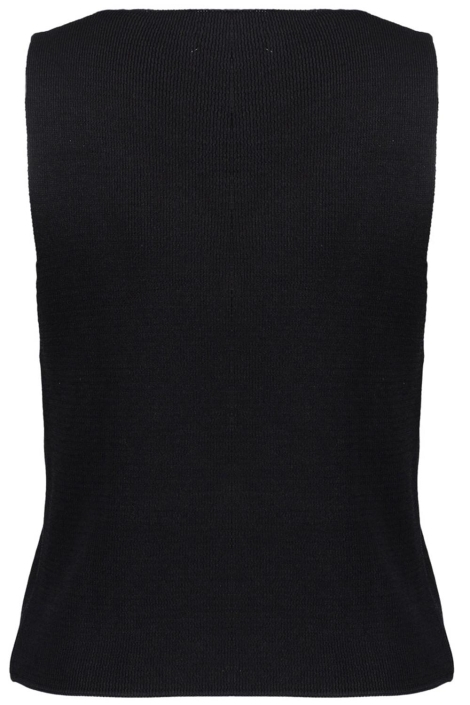 Geisha zwarte dames gilet | Achteraanzicht
