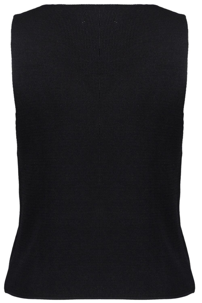 Geisha zwarte dames gilet | Achteraanzicht