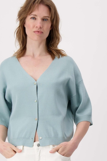 Zusss Vest FIJNBREI VESTJE 0306 068 2014 VERGRIJSD BLAUW