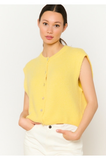 LolaLiza Vest N GINASLEEV 04101283 5002 Light Yellow