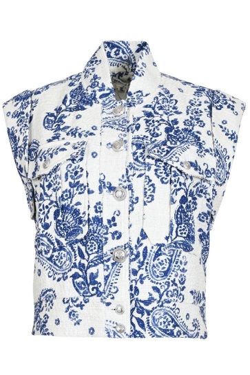 Maicazz Vest NIDDA VEST SU25 65 025 JEANS FLOWER