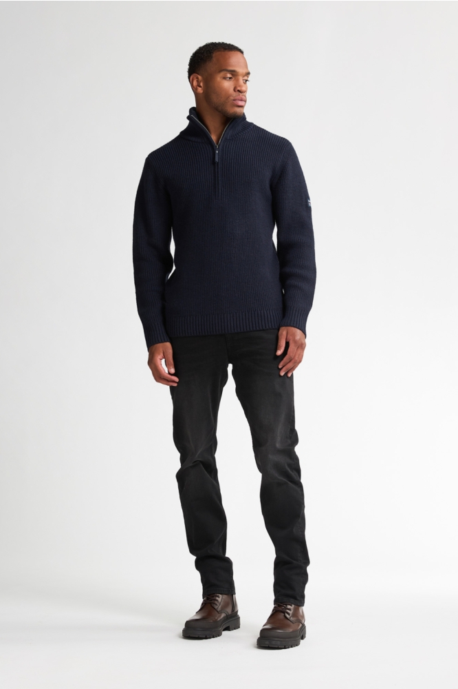 Petrol Industries blauwe heren trui | Model