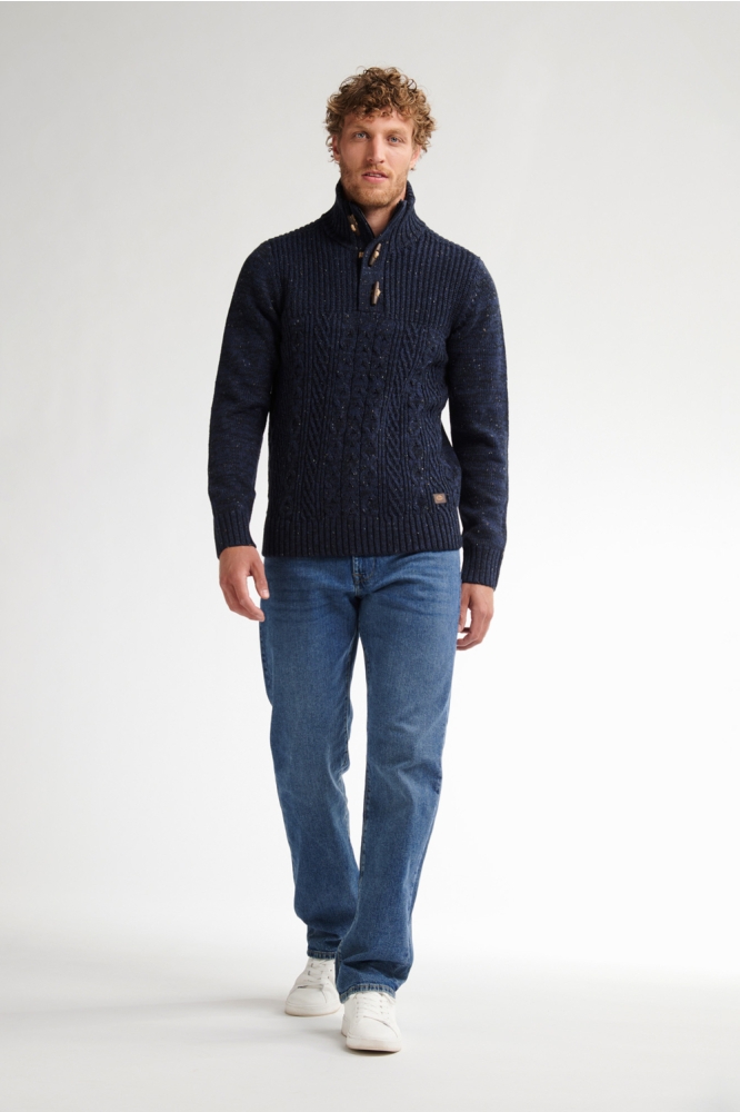 Petrol Industries blauwe heren trui | Model