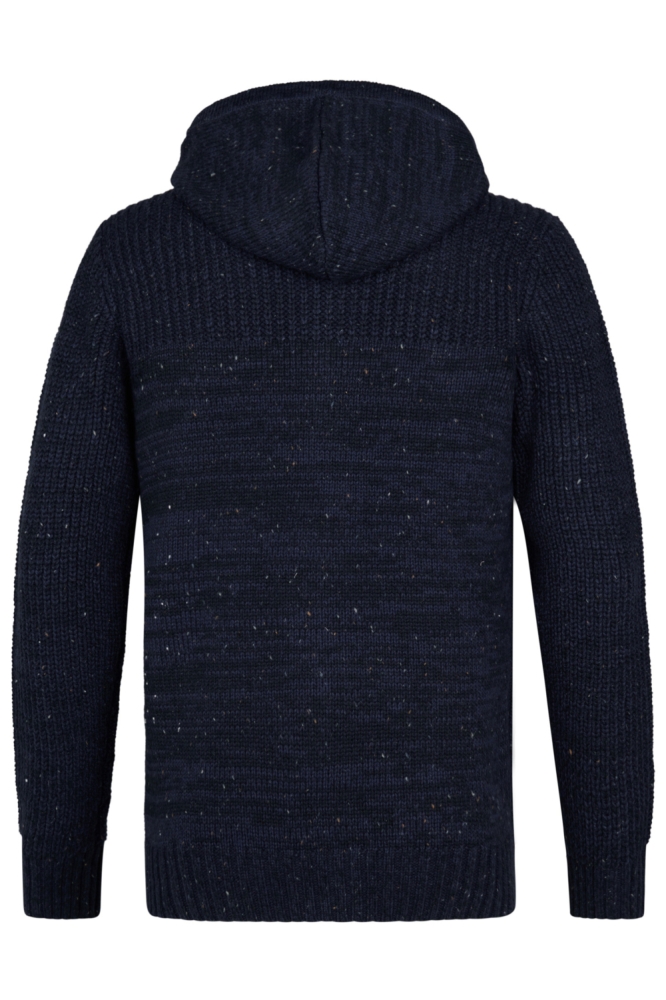 Petrol Industries blauwe heren vest | Achteraanzicht