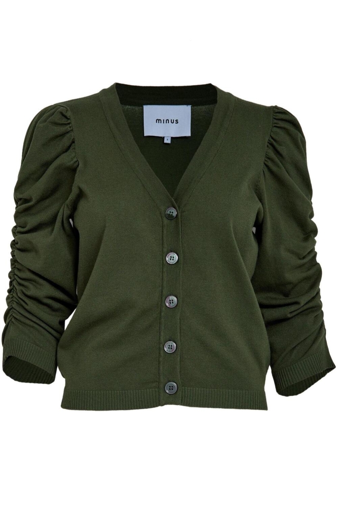 Minus groene dames vest | Vooraanzicht