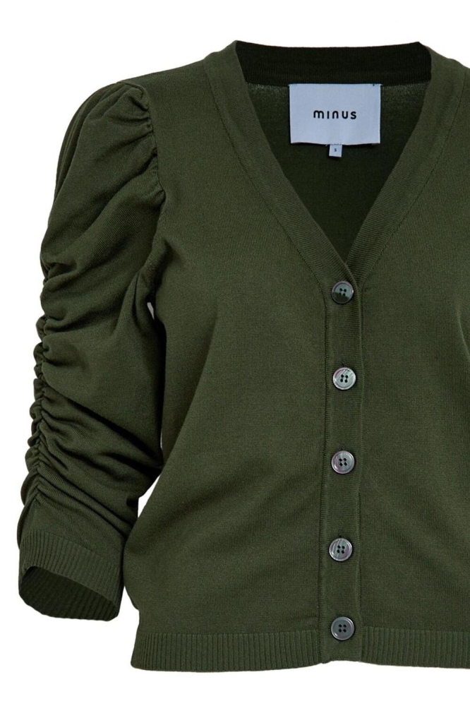 Minus groene dames vest | Close up