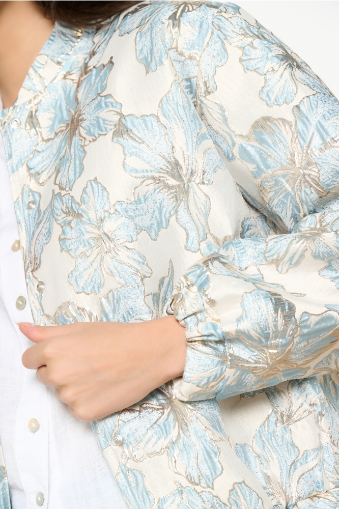 LolaLiza blauwe dames jas | Kleurstaal