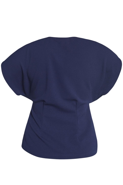 SisterS point blauwe dames blouse | Achteraanzicht