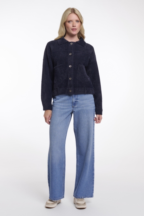 Rino & Pelle blauwe dames jas | Model