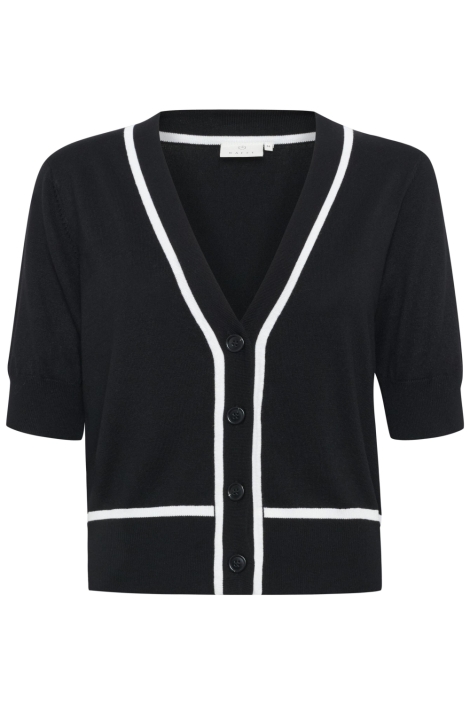 Kaffe zwarte dames vest | Vooraanzicht