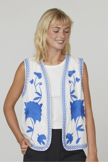 SisterS point Vest SAVANA VE 17600 WHITE/BLUE
