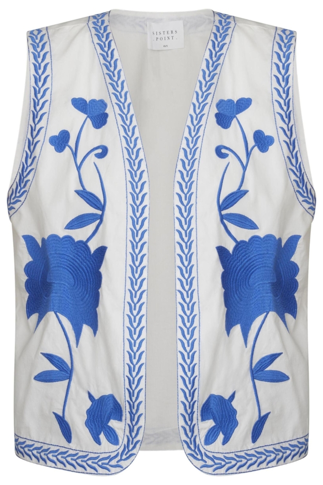 SisterS point witte dames gilet | Vooraanzicht