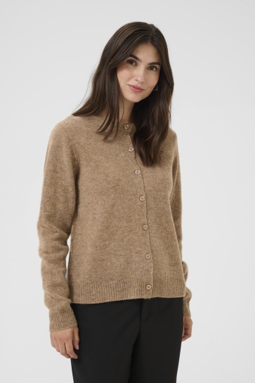 Culture Vest CUKATRINA CARDIGAN 50112035 1713201 TANNIN MELANGE