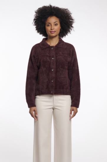 Rino & Pelle BOXY JACKET BUBBLY 5002514 Chocolate bean