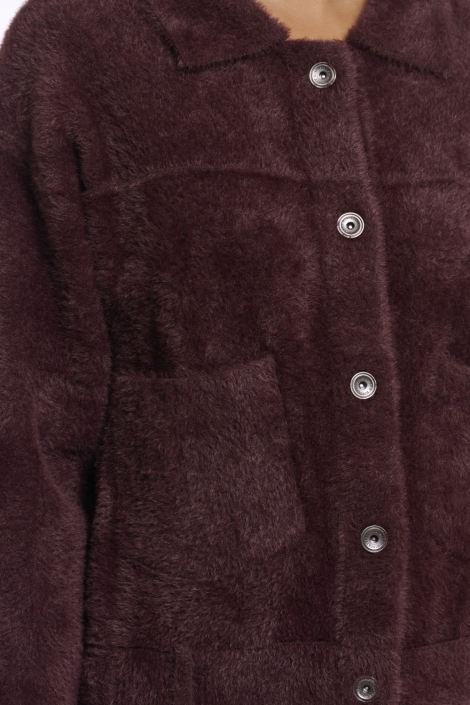Rino & Pelle bordeaux dames vest | Close up
