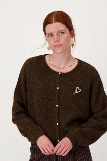 Zusss BASIC VESTJE 0306 085 1009 CHOCOLADEBRUIN