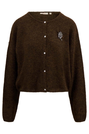 Zusss Vest BASIC VESTJE 0306 085 1009 CHOCOLADEBRUIN