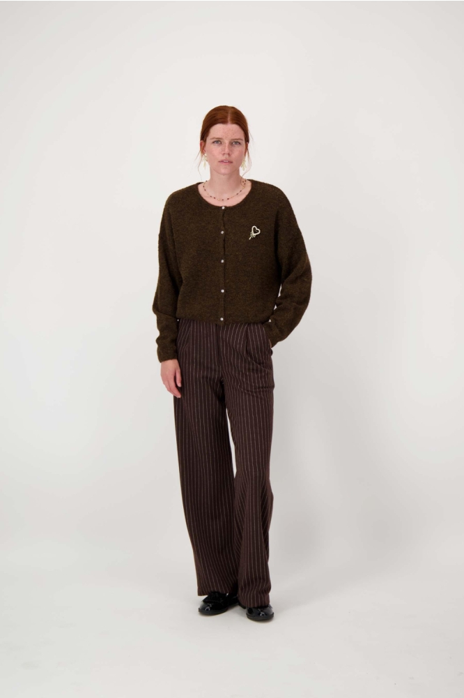 Zusss bruine dames vest | Model
