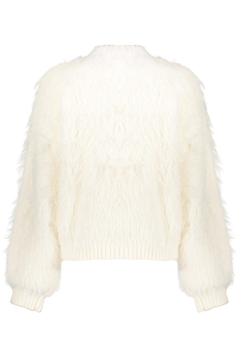 Geisha witte dames vest | Achteraanzicht