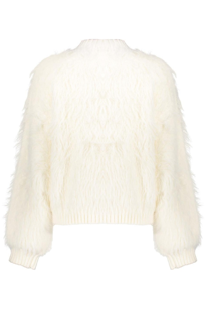 Geisha witte dames vest | Achteraanzicht