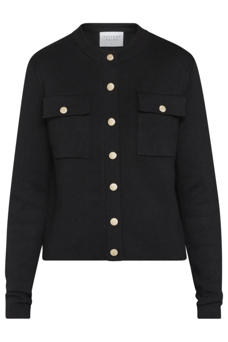 SisterS point zwarte dames vest | Vooraanzicht
