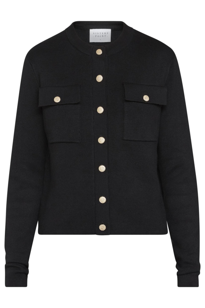 SisterS point zwarte dames vest | Vooraanzicht