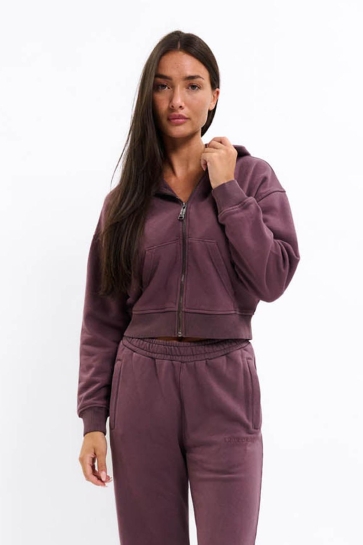 Malelions Vest CROPPED ZIP HOODIE MD1 AW25 25 CHARCOAL