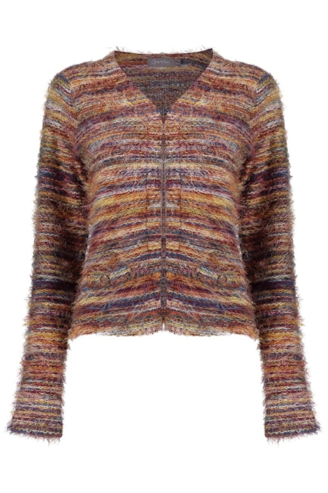 Geisha bordeaux dames vest | Achteraanzicht