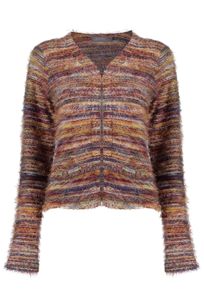 Geisha bordeaux dames vest | Achteraanzicht