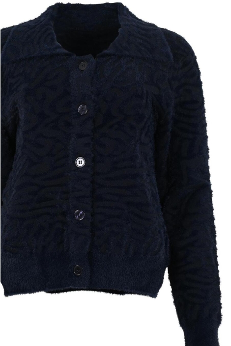Maicazz blauwe dames vest | Close up