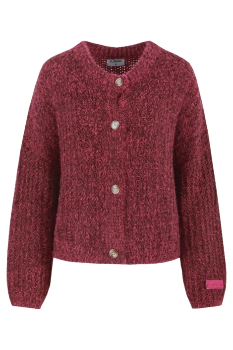 Fluresk roze dames vest | Vooraanzicht