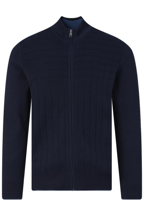 Campbell blauwe heren vest | Vooraanzicht