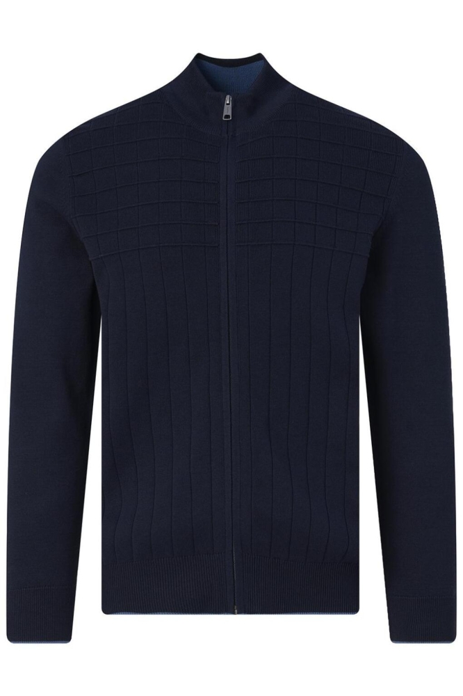 Campbell blauwe heren vest | Vooraanzicht