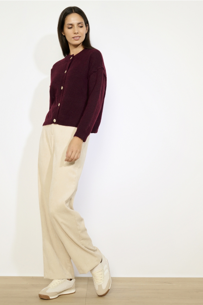 LolaLiza bordeaux dames vest | Model