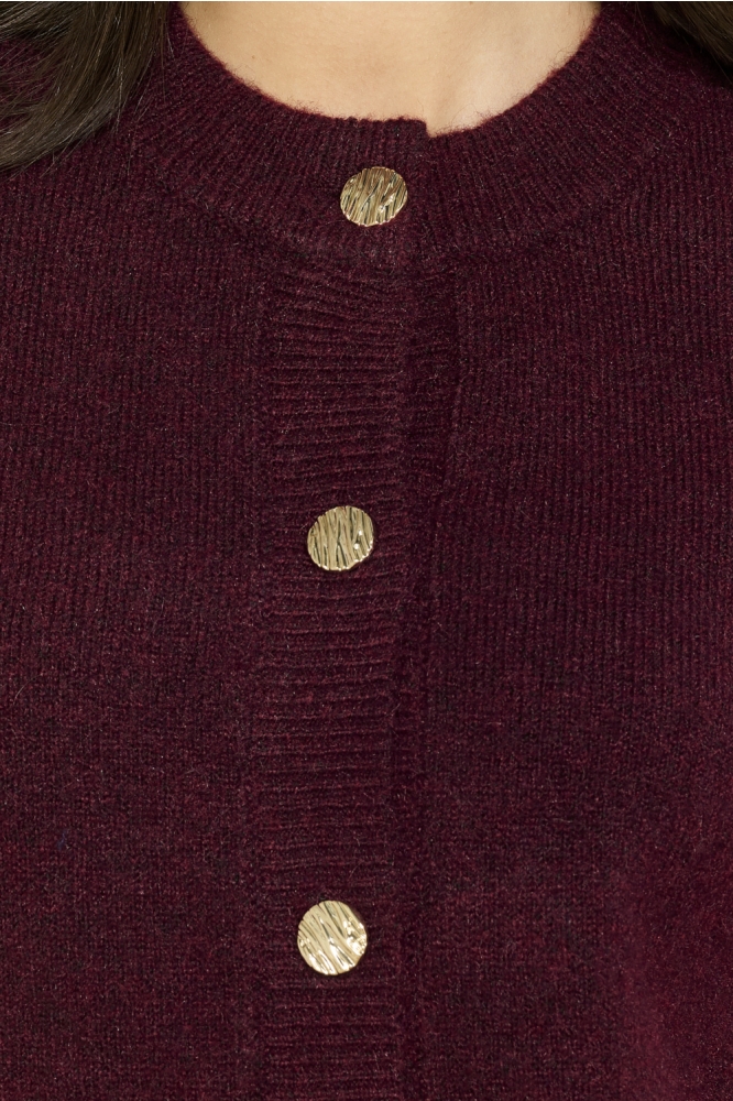 LolaLiza bordeaux dames vest | Close up
