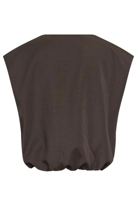 SisterS point bruine dames gilet | Achteraanzicht