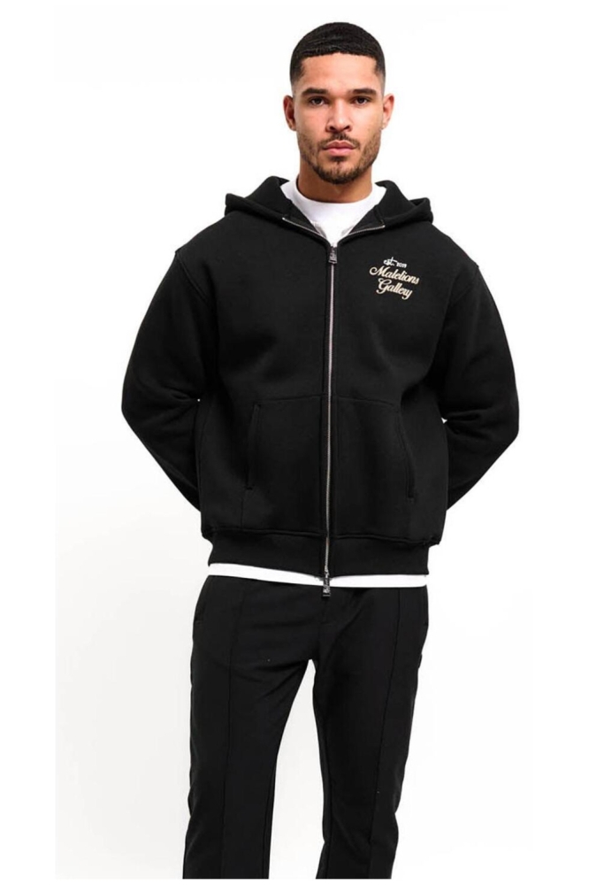 Malelions zwarte heren vest | Model vooraanzicht