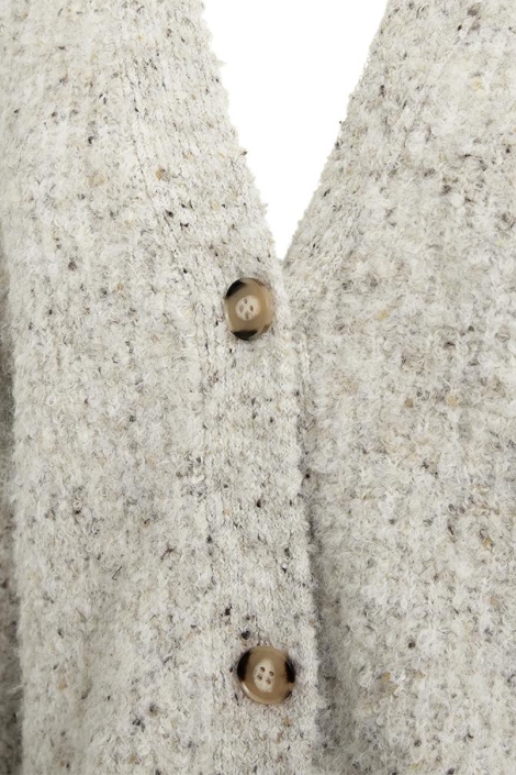 Freequent ecru dames vest | Close up