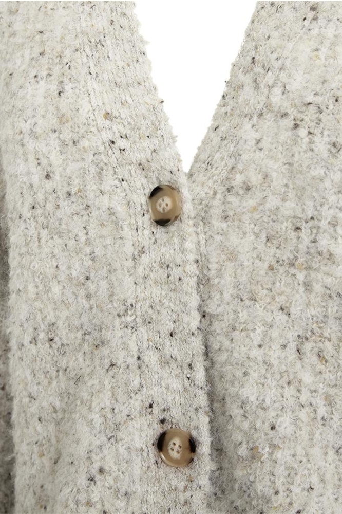 Freequent ecru dames vest | Close up