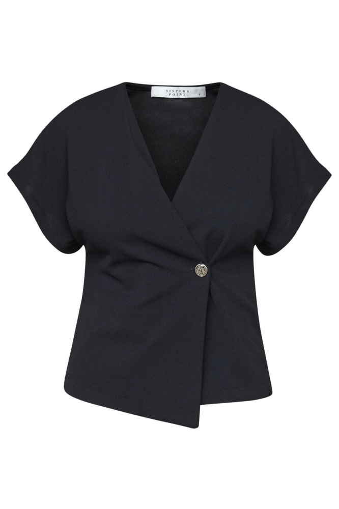 SisterS point zwarte dames t-shirt | Vooraanzicht