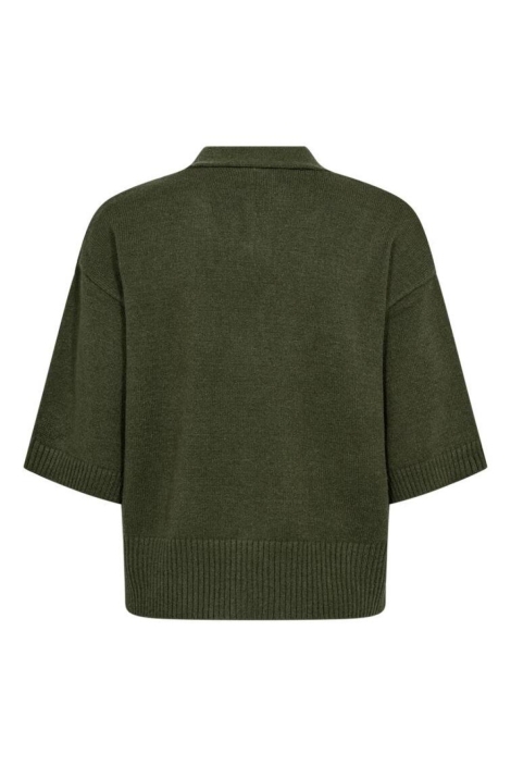 Freequent groene dames vest | Achteraanzicht