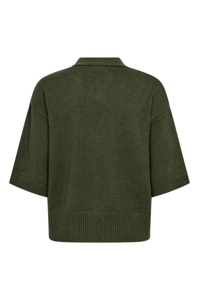 Freequent groene dames vest | Achteraanzicht