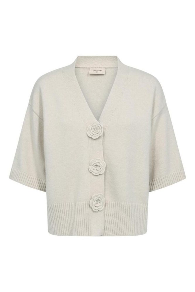 Freequent beige dames vest | Vooraanzicht
