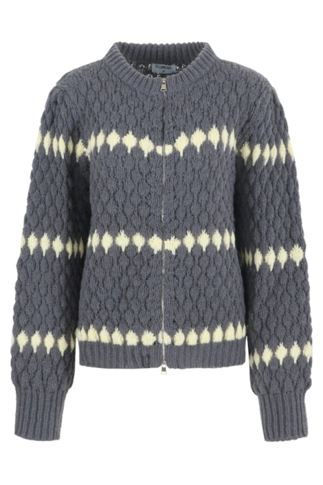Fluresk grijze dames vest | Vooraanzicht