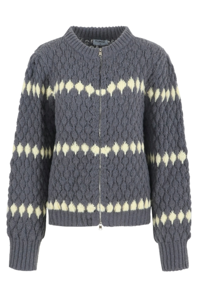 Fluresk grijze dames vest | Vooraanzicht