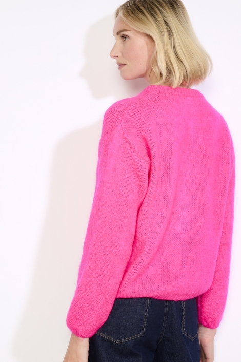 LolaLiza roze dames vest | Model achteraanzicht
