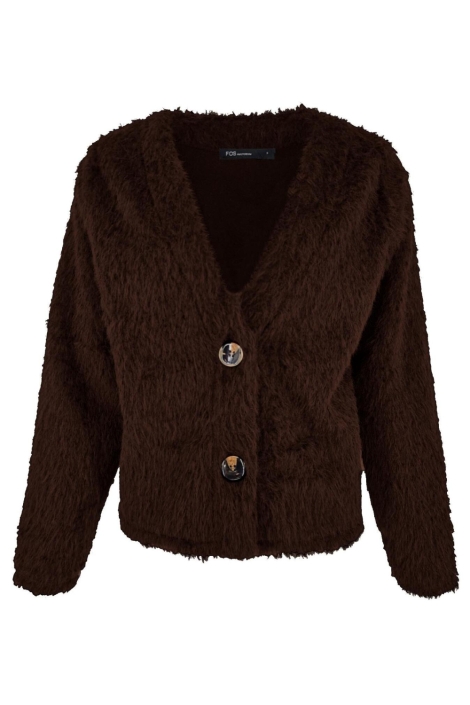 FOS Amsterdam bruine dames vest | Vooraanzicht