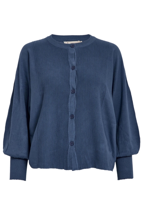 Peppercorn blauwe dames vest | Vooraanzicht