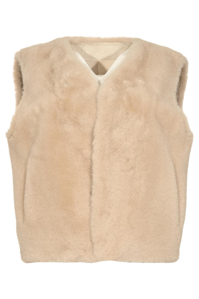 Maicazz beige dames vest | Vooraanzicht
